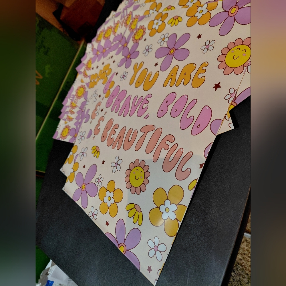20ct. 10x13 Polymailers Random Thank You Cards/Stickers. 🦋LAST ONE - Picture 3 of 5